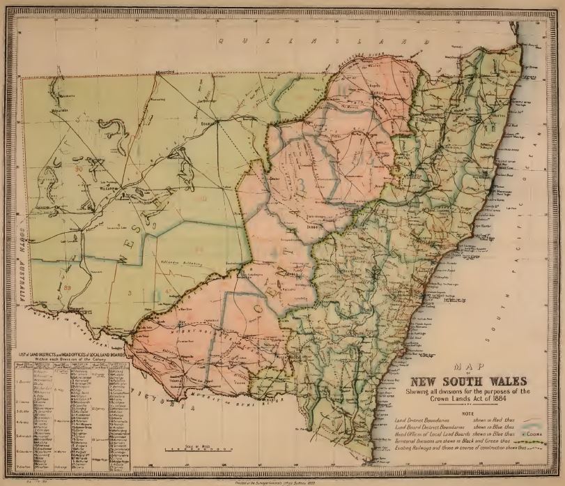 Pastoral Possessions of NSW 1889 – William Hanson - WWDHS