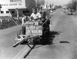 Line Marking in Fitzmaurice Street, c.1960s [Lennon Collection, CSURA RW1574]